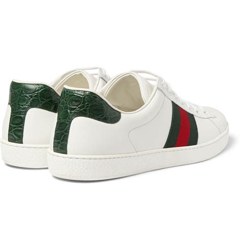 gucci crocodile sneaker ace trimm|gucci ace tennis shoes.